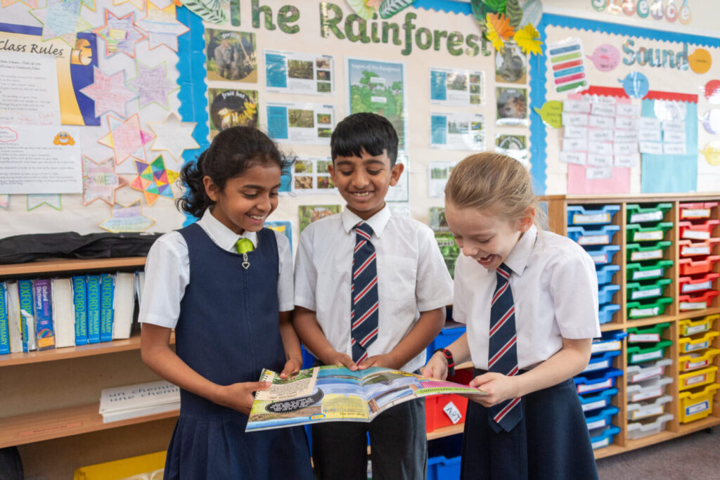 a picture of a students with a book